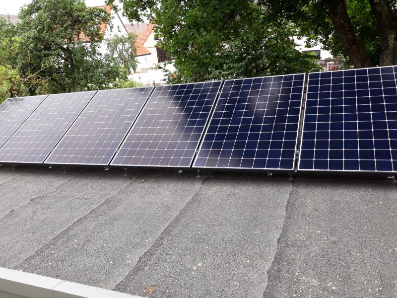 Solaranlage mit Verschattung