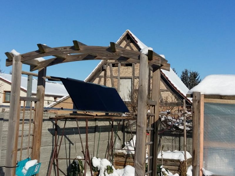 Solaranlage Gartenhaus