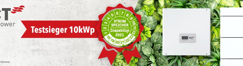 RCT Stromspeicher 1. Platz Speicherinspektion 2021